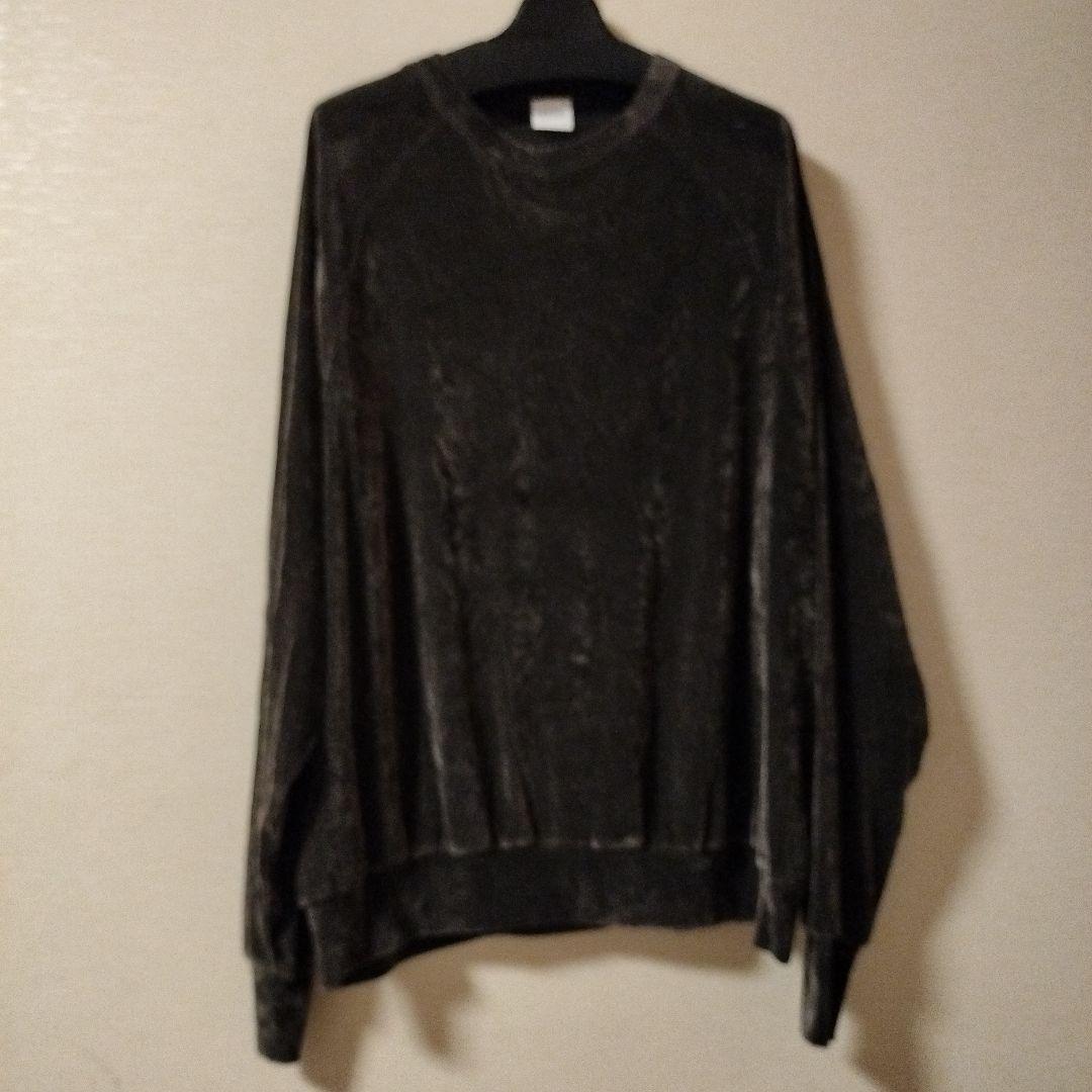 未使用【YENN】フロッキーチュールプルオーバー　チャコール