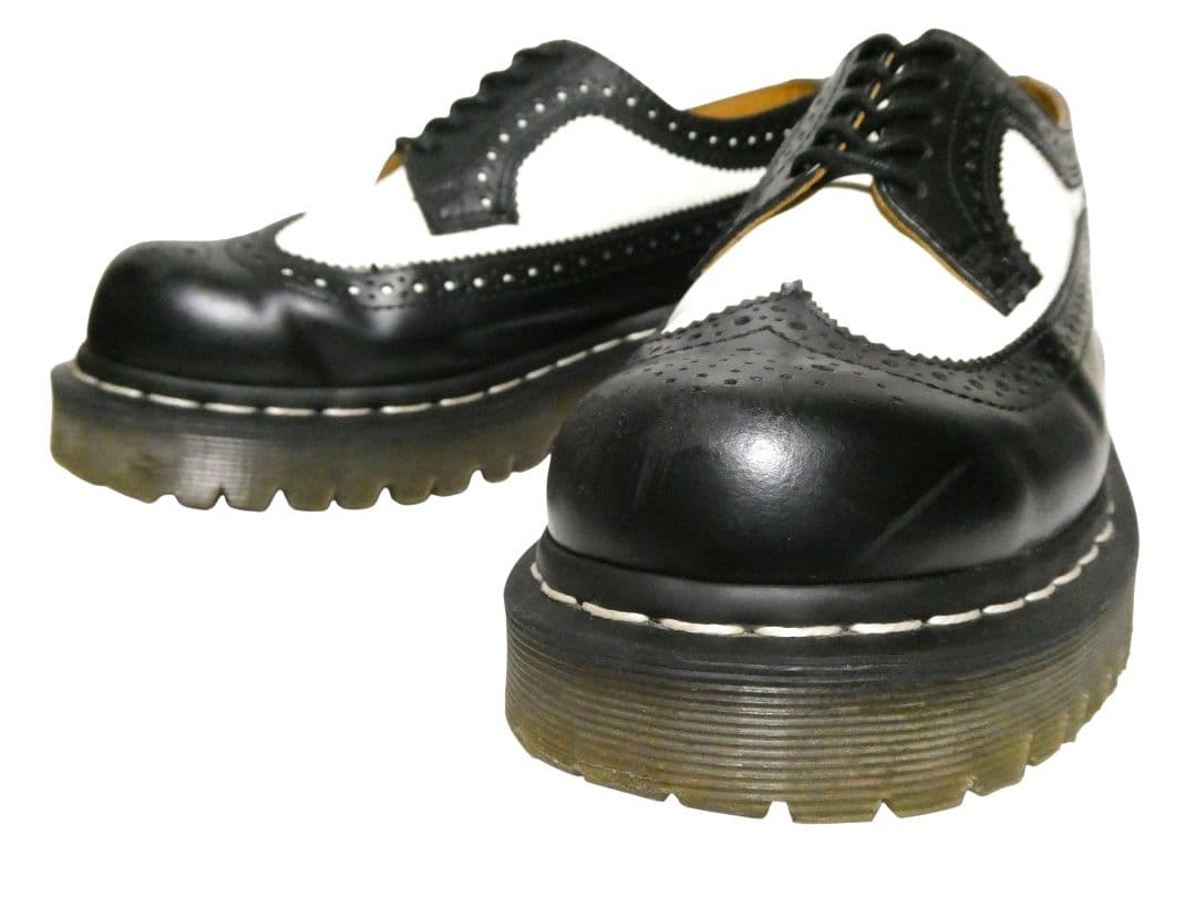 UK5！廃盤モデル！厚底仕様！ドクターマーチンウイングチップシューズBEXソール