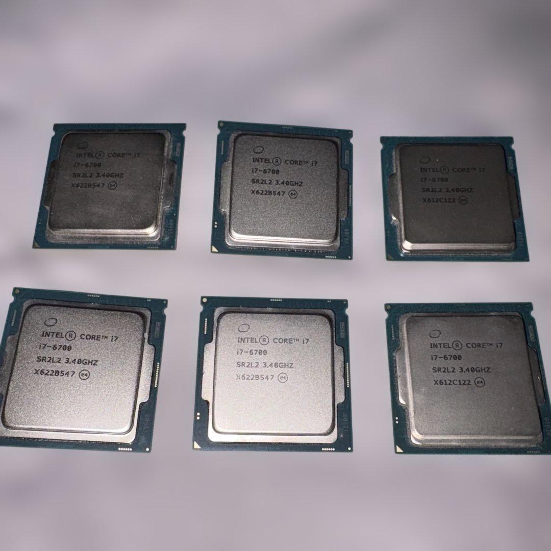 Intel Core i7-6700 6個セット。