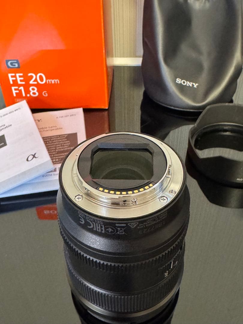 【ほぼ新品】SONY FE 20mm F1.8 G レンズ