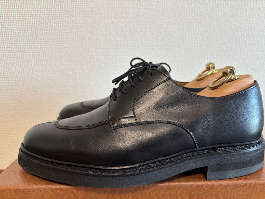 【美品】Berwick バーウィック Uチップ 6823 UK7 黒 ビブラム