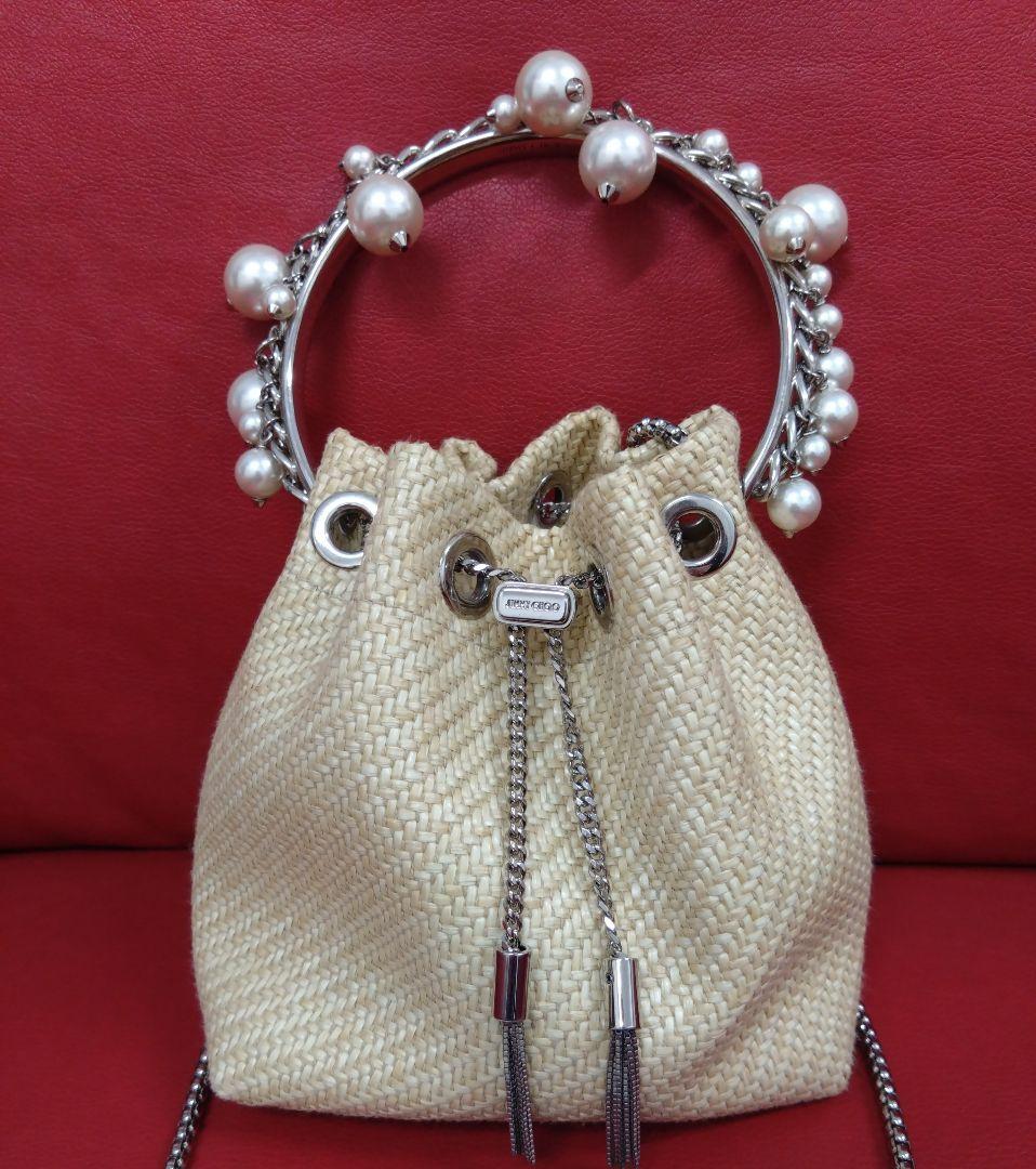 JIMMY CHOO BON BON 　バケット　ナチュラル　神崎恵　大草直子