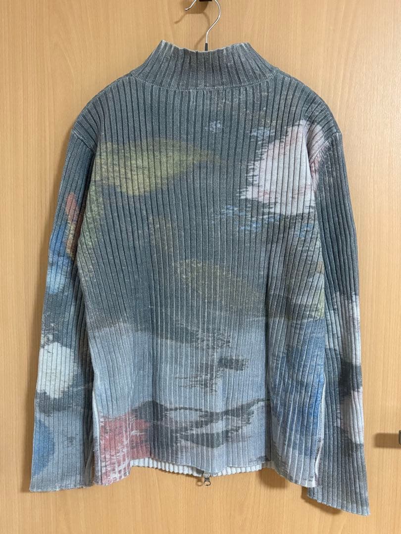 MARTE sahara アートプリントリブニット