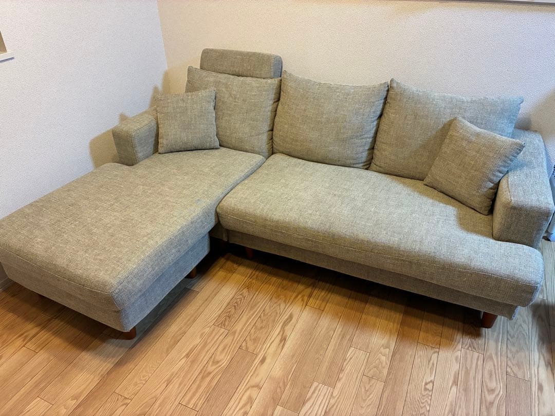 3人掛けカウチソファ ハイバックソファ[幅183] LOWYA