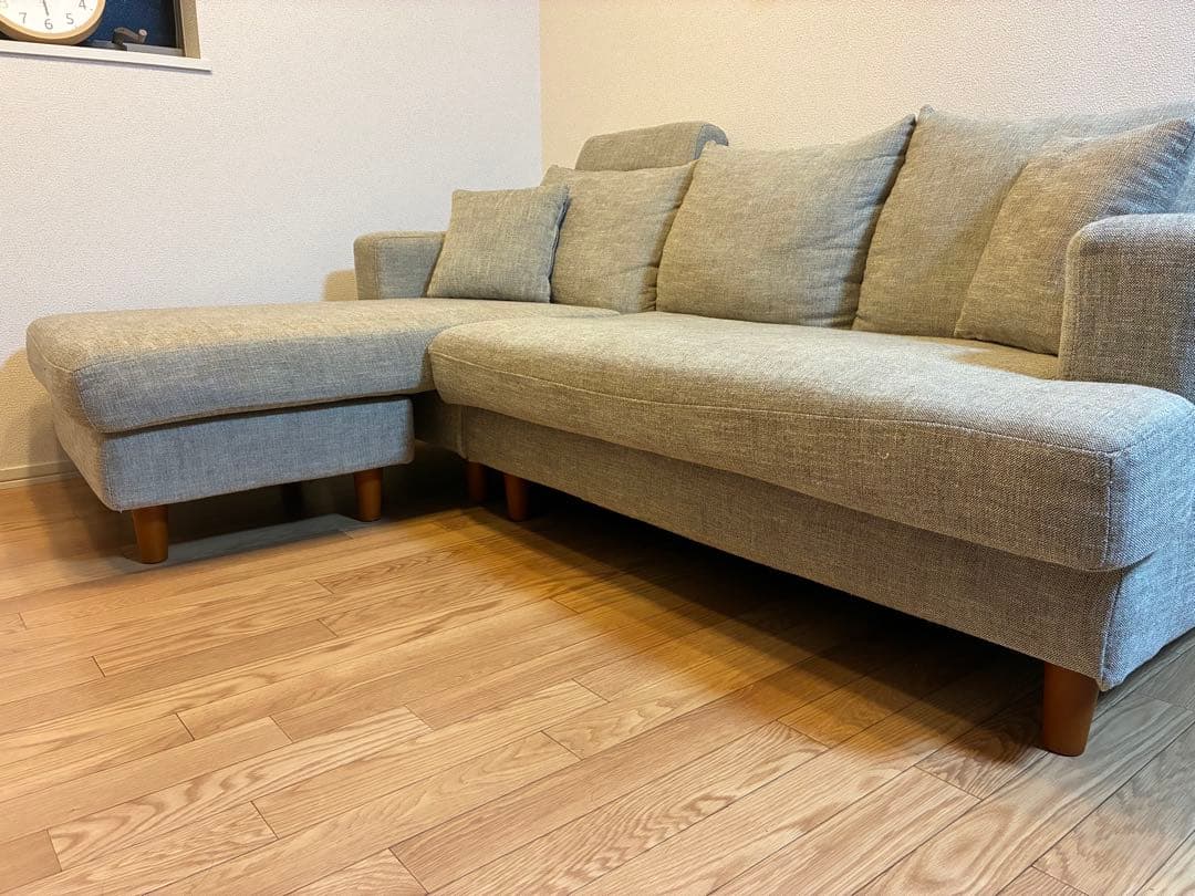 3人掛けカウチソファ ハイバックソファ[幅183] LOWYA