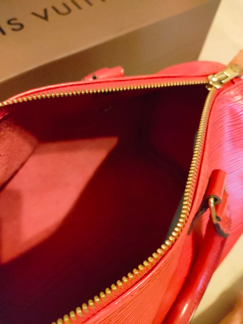 [美品]ルイヴィトン　エピ　スピーディー25　レッド