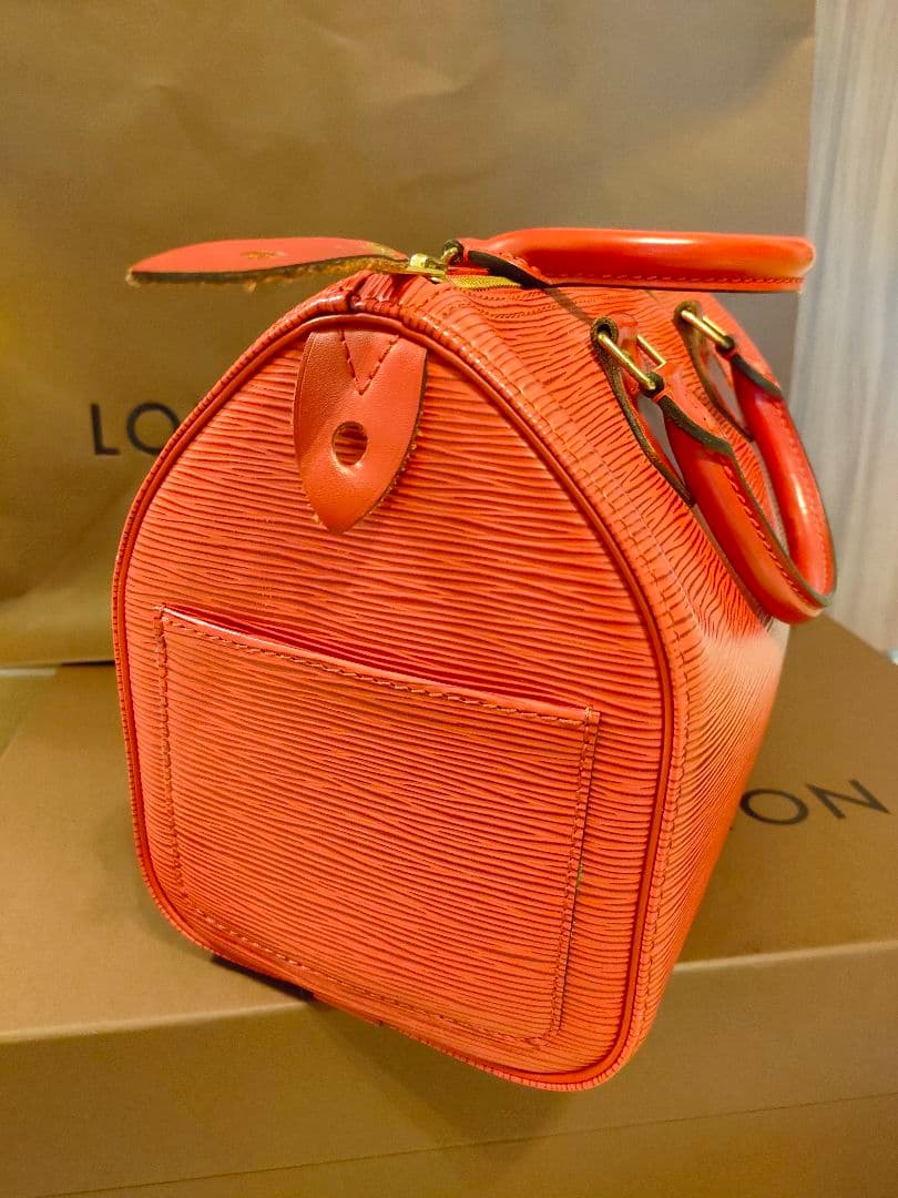 [美品]ルイヴィトン　エピ　スピーディー25　レッド