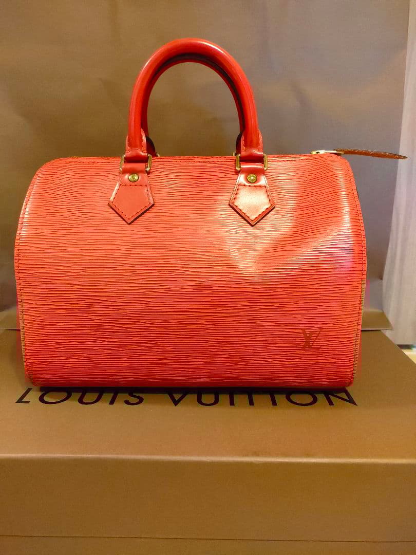 [美品]ルイヴィトン　エピ　スピーディー25　レッド