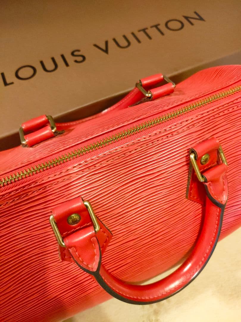 [美品]ルイヴィトン　エピ　スピーディー25　レッド