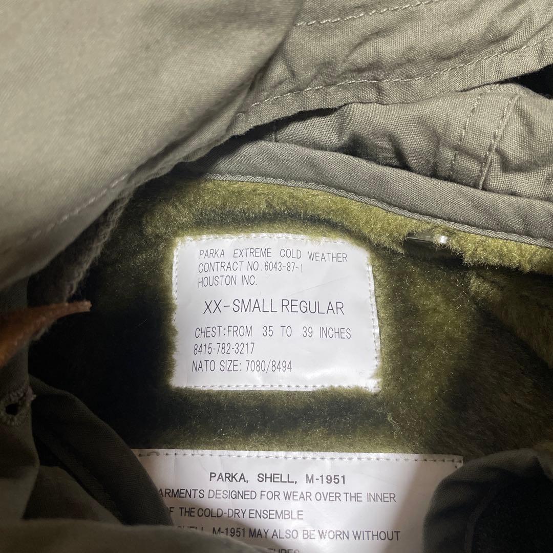【美品】Houston モッズコート グリーン　米軍 M-51 パーカー