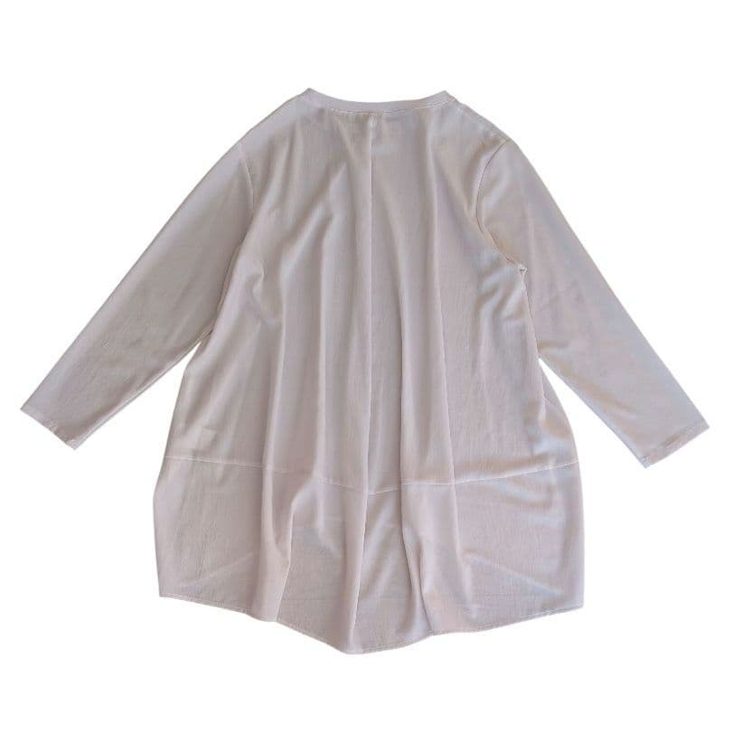 美品✨️BEARDSLEY　 後ろドレープTブラウス　ホワイト