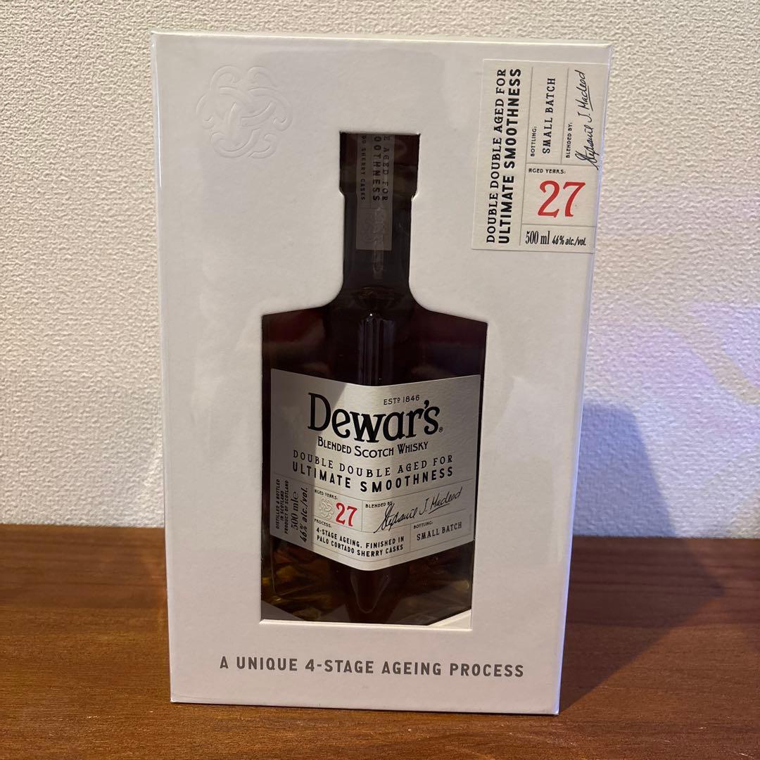 デュワーズダブルダブル　27年　箱付き　未開封