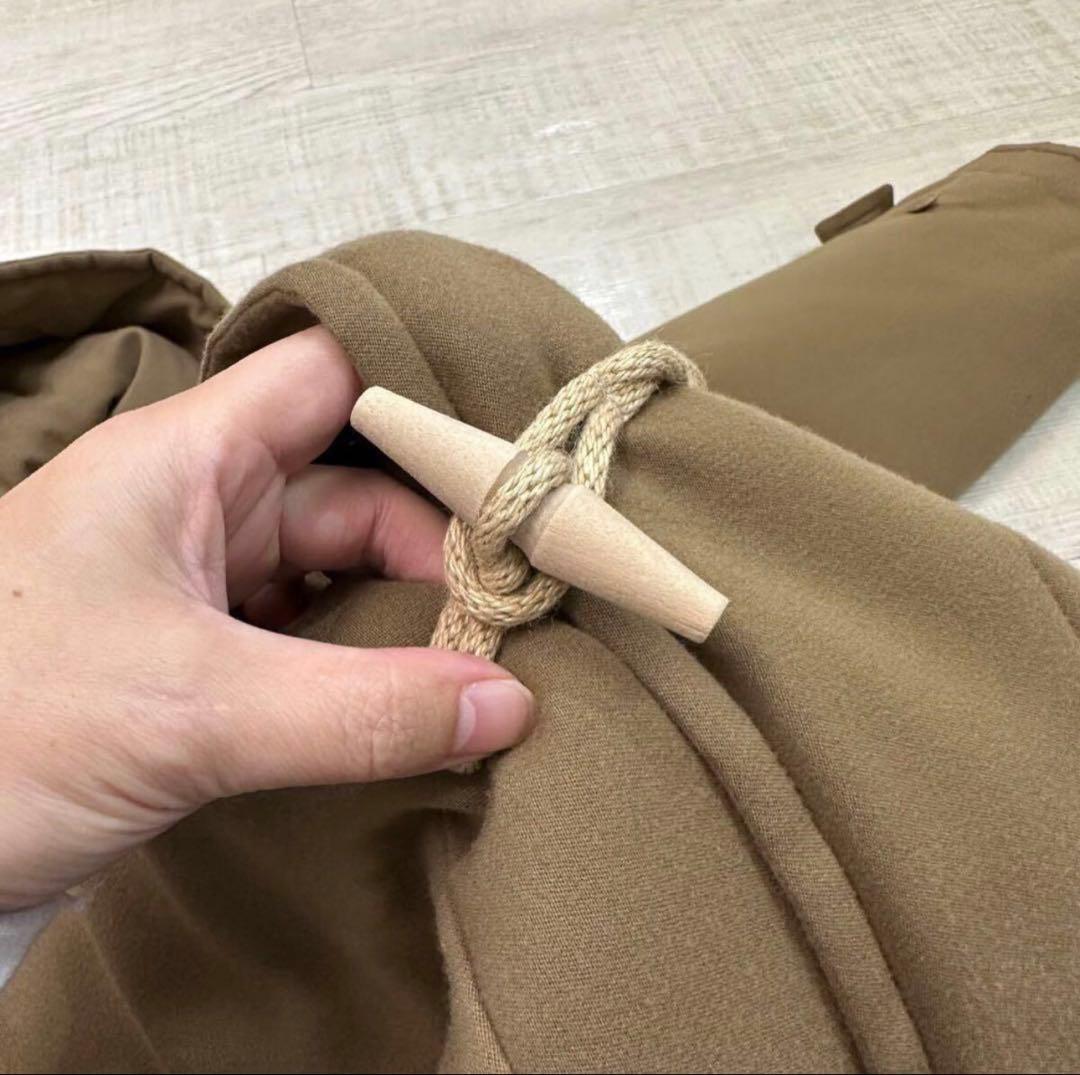 17aw 名作 コモリ ウール 中綿 ダッフル コート キャメル サイズ 1
