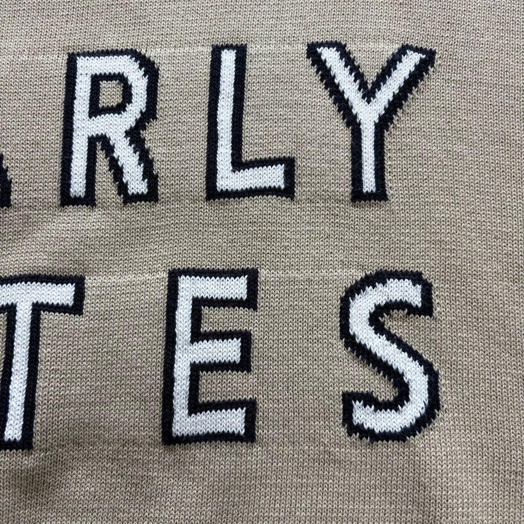 PEARLY GATES ニット セーター 編み込みロゴ ベージュ　サイズ2