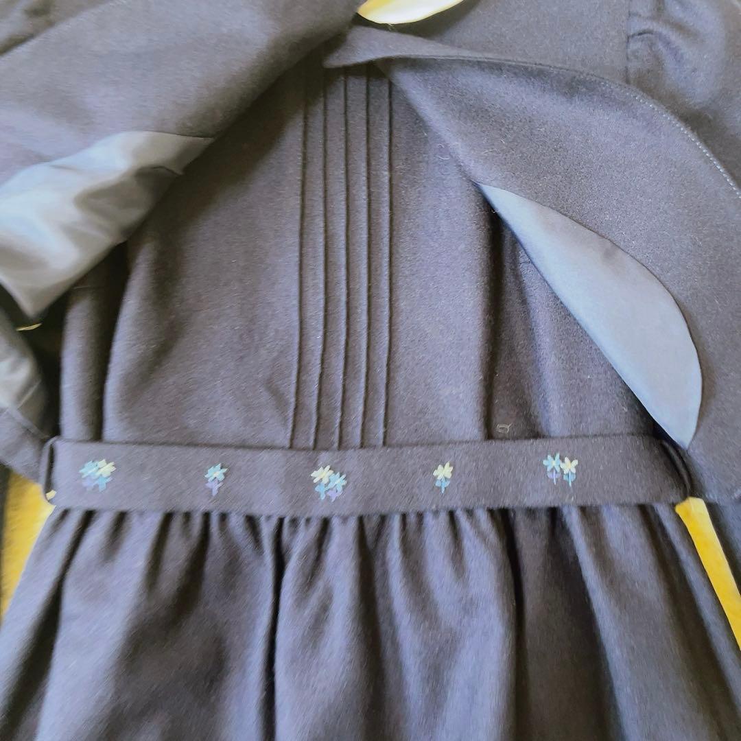 ファミリア　ネイビー　フォーマル　ワンピース＆ボレロセットアップ　120 ウール