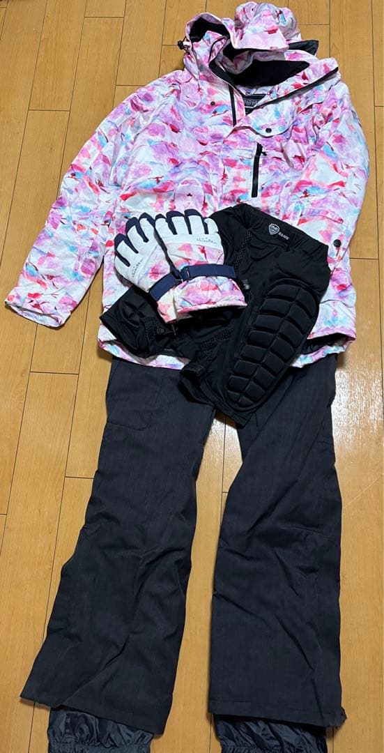 スノーボードウェアセット XS ピンク系