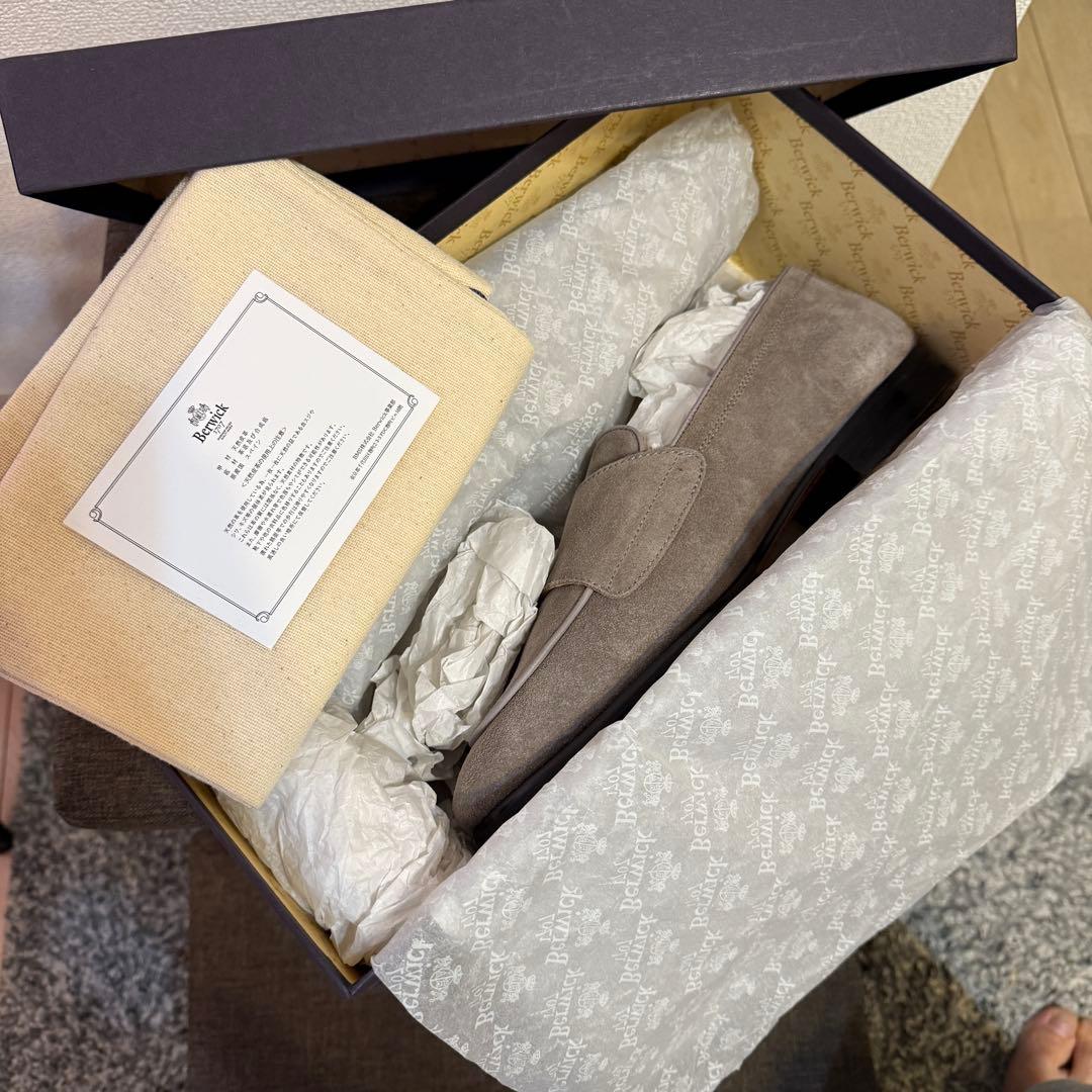 バーウィック　ダブルモンク　ローファー BERWICK 5111GOSG グレー