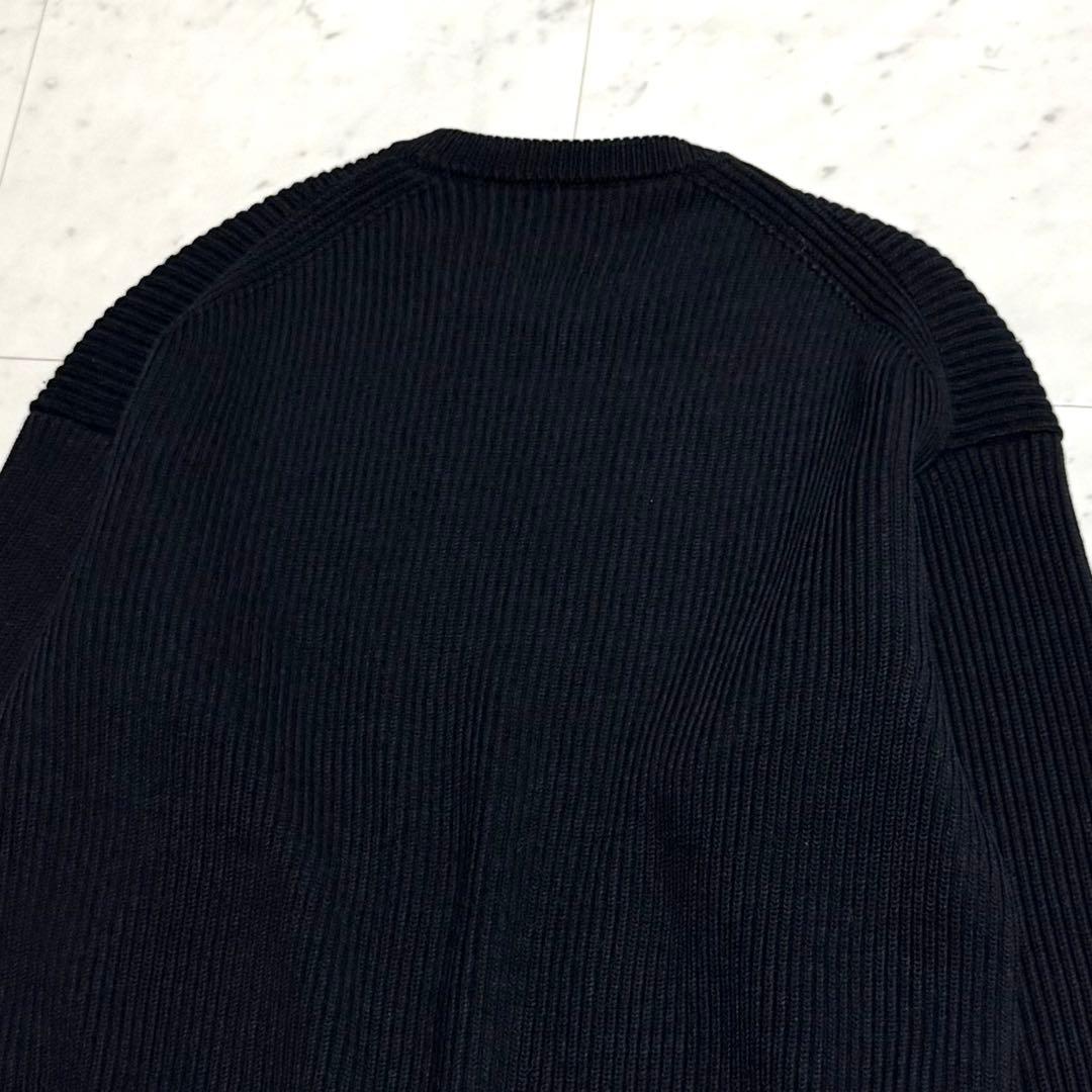 美品 AURALEE スーパーファインウール リブニット ビッグセーター 黒 4