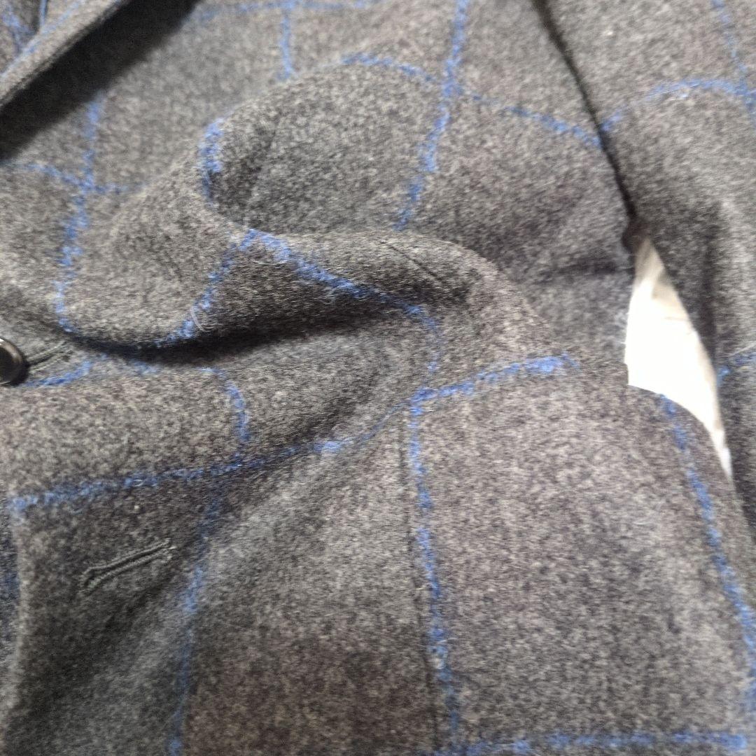 極美品　タリアトーレ　モンテカルロ　フランネル　48 グレー　ネイビー　チェック