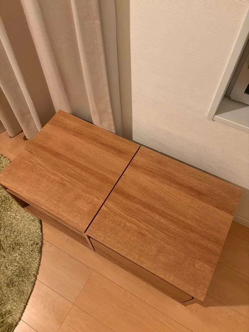 LOWYA テーブルドレッサー　ロータイプ鏡台　収納