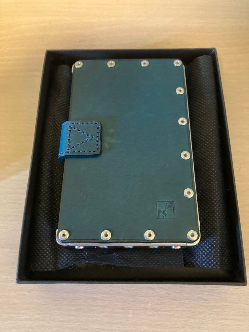 AERO CONCEPT. エアロコンセプト　ネイビー レザー 名刺入れ 箱付き