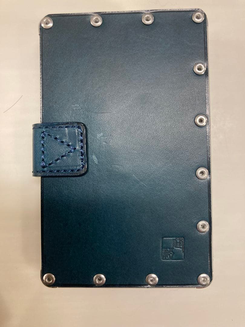 AERO CONCEPT. エアロコンセプト　ネイビー レザー 名刺入れ 箱付き