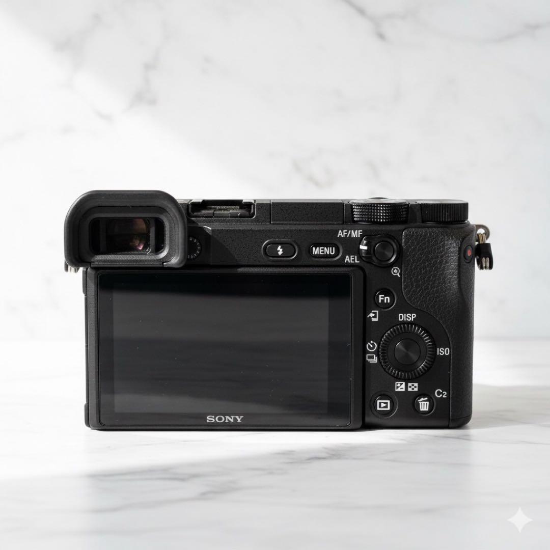 【美品】SONY α6400 レンズキット シルバーレンズ 予備バッテリー付