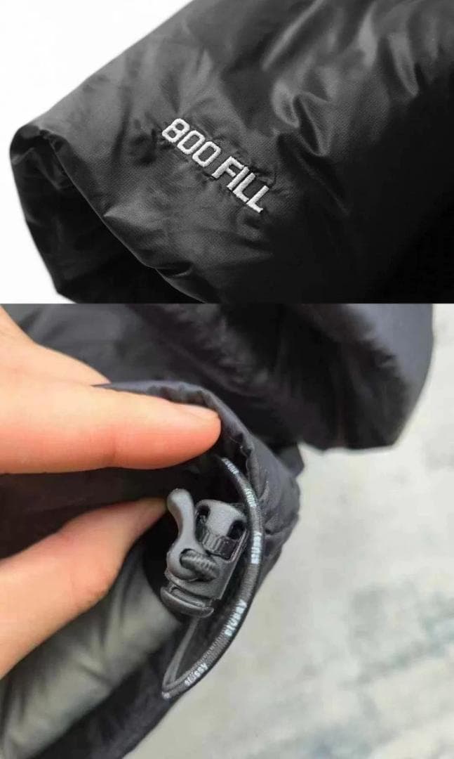 Stussy ジャケット ダウンジャケット 刺繍 Mサイズ グレー/ブラック