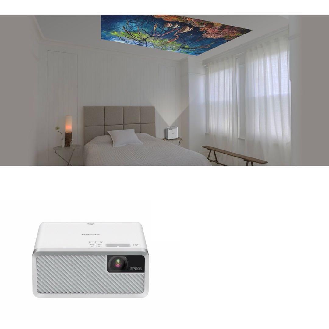 【超美品】EPSON　EF-100W ホームプロジェクターセット