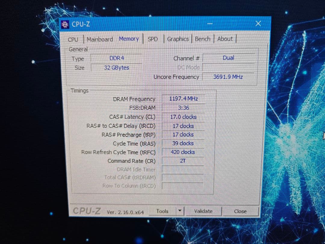 ジャンク 品CFD DDR4 3200 16GB×2枚組 メモリモジュール