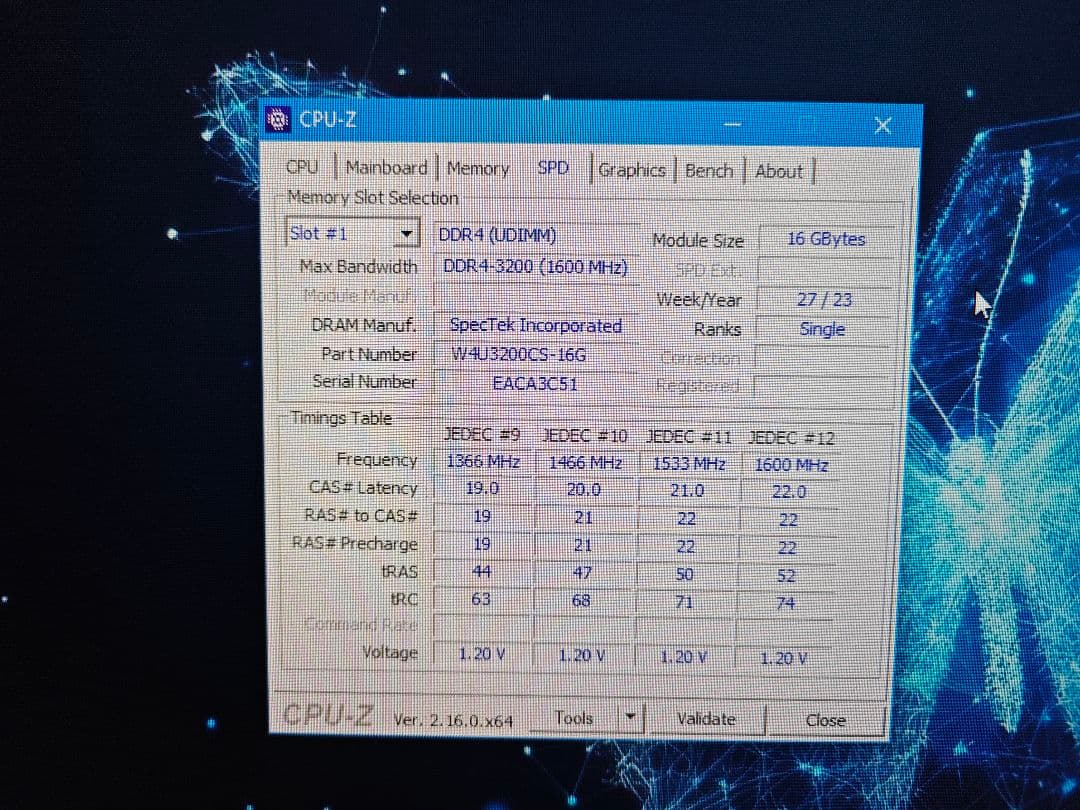 ジャンク 品CFD DDR4 3200 16GB×2枚組 メモリモジュール