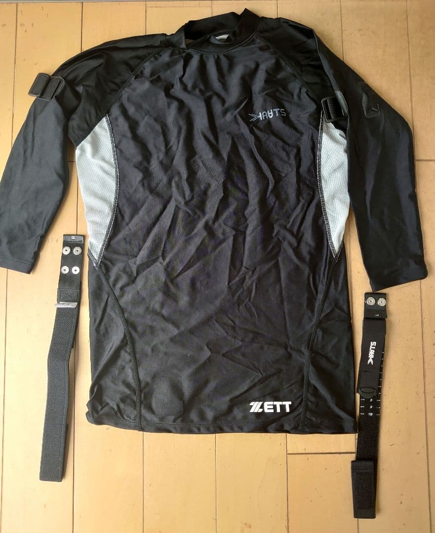 ベースボール カーツ ZETT KAATS 七分袖シャツ ベルト 加圧 L