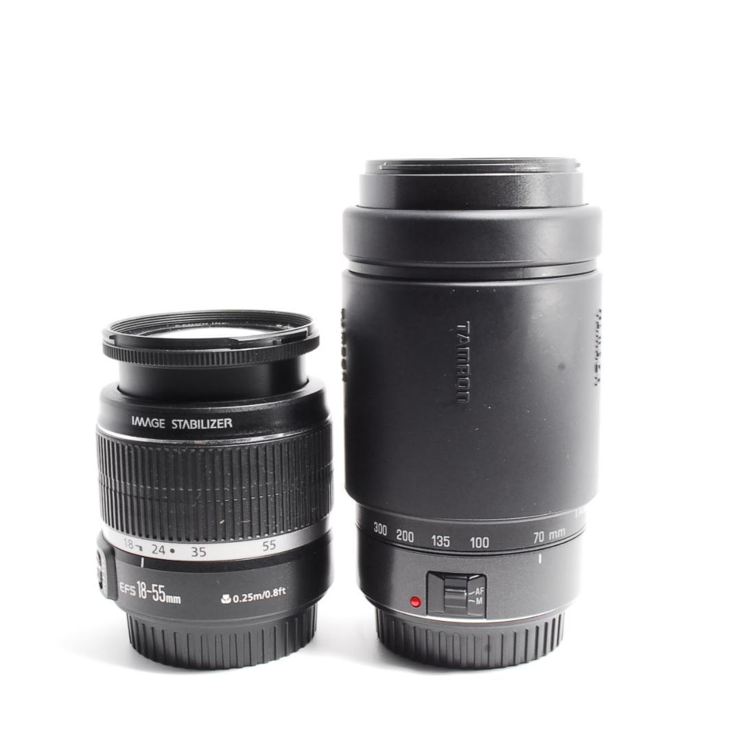 軽量❤️Canon Kiss X4 ❤️スマホ転送　一眼レフカメラ　ダブルレンズ