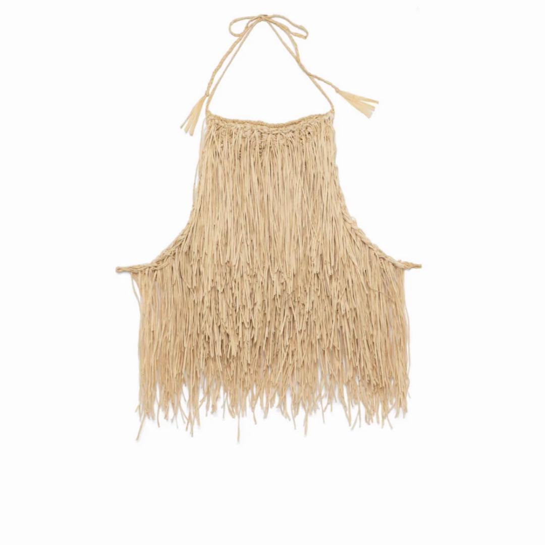 トップス fumika uchida Fringe Halter Top
