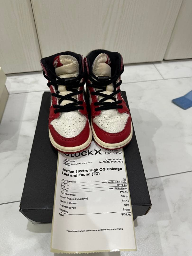 その他 Jordan1 Chicago Lost and Found TD
