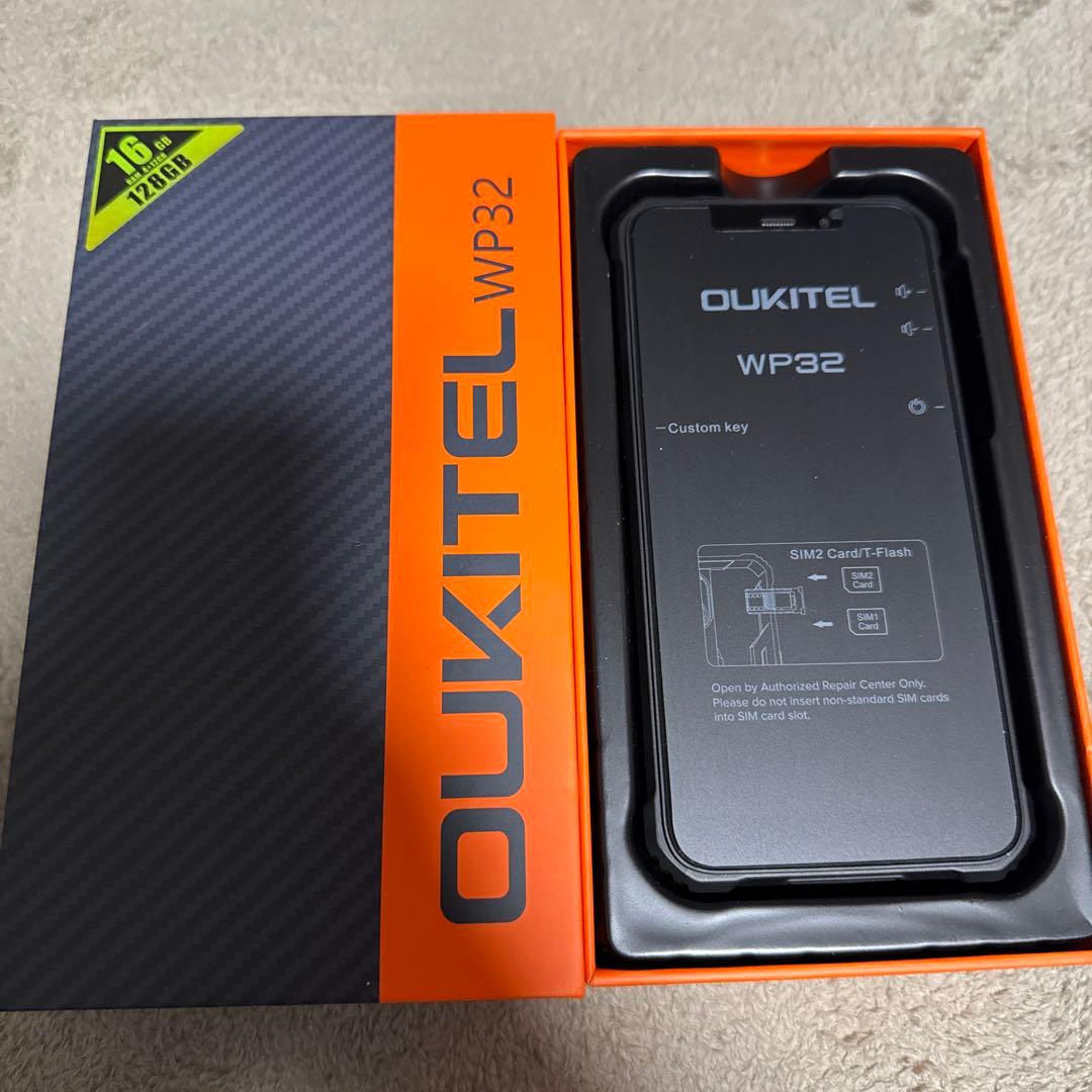 Oukitel WP32 128GB/16GB 防水スマホブラック/グリーン