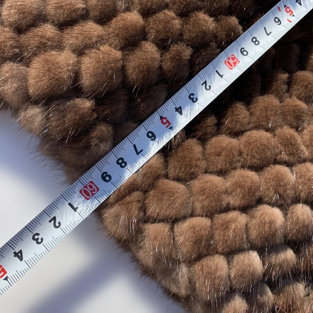 高級　サガミンク　毛皮　ハーフコート　ファー