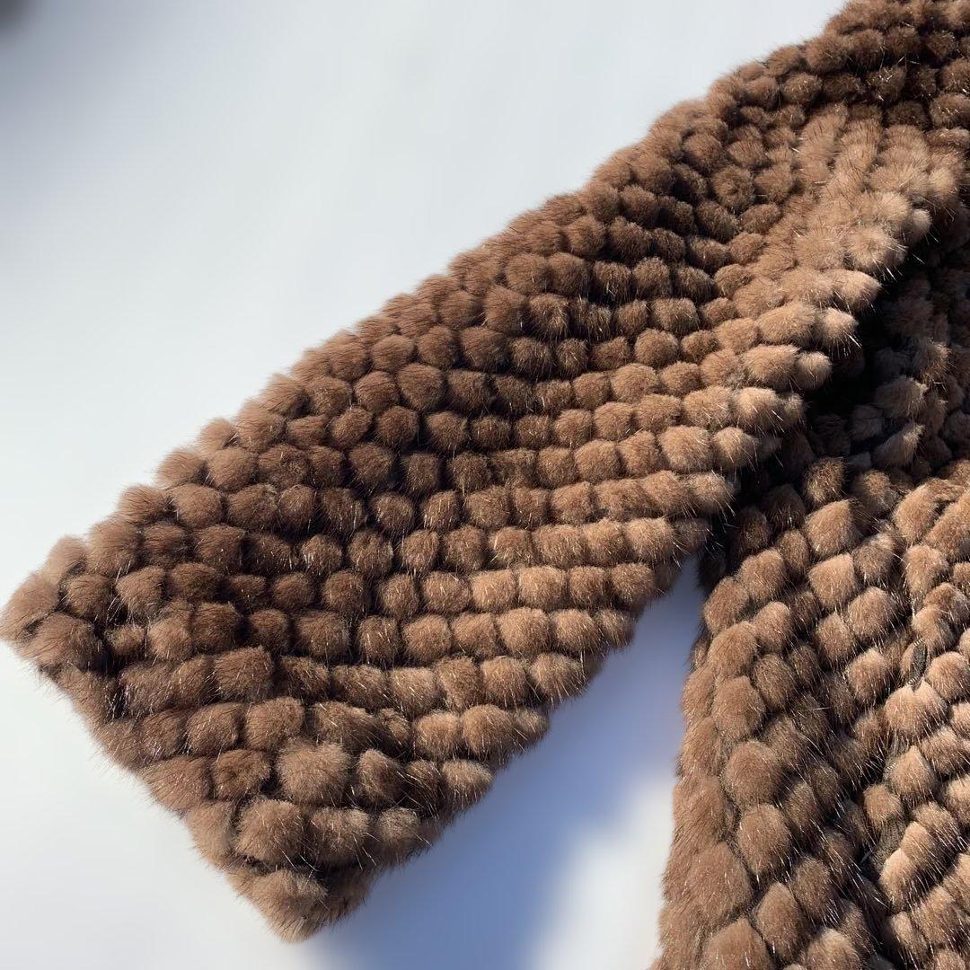 高級　サガミンク　毛皮　ハーフコート　ファー