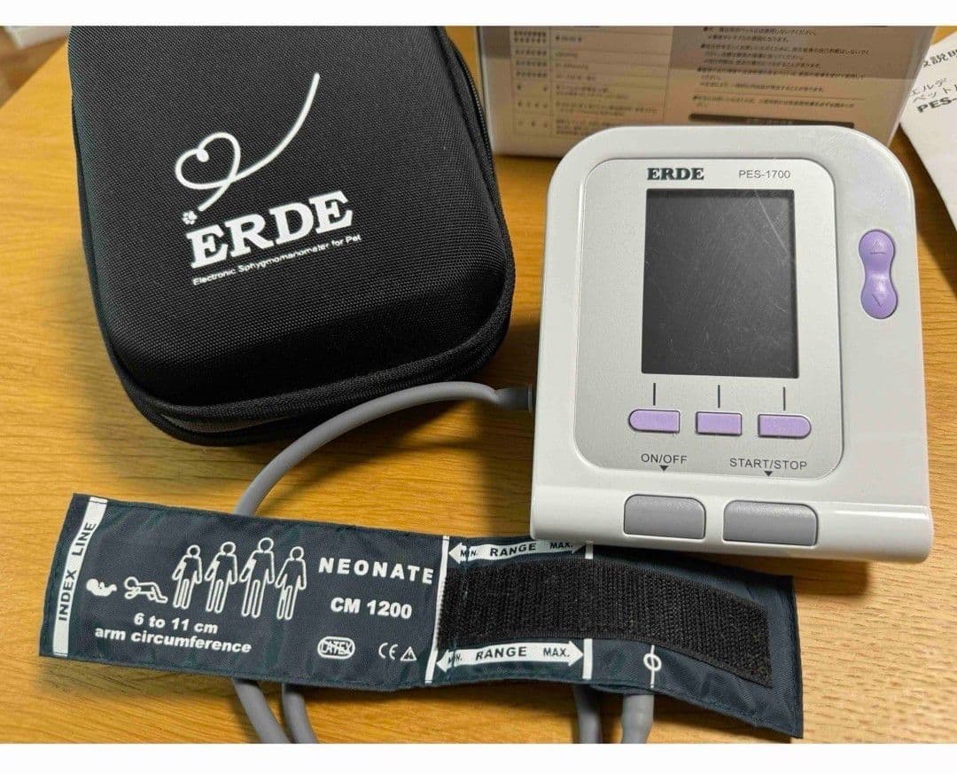 エルデ　ペットの自動血圧計　XS,SS,Sサイズ腕帯付き