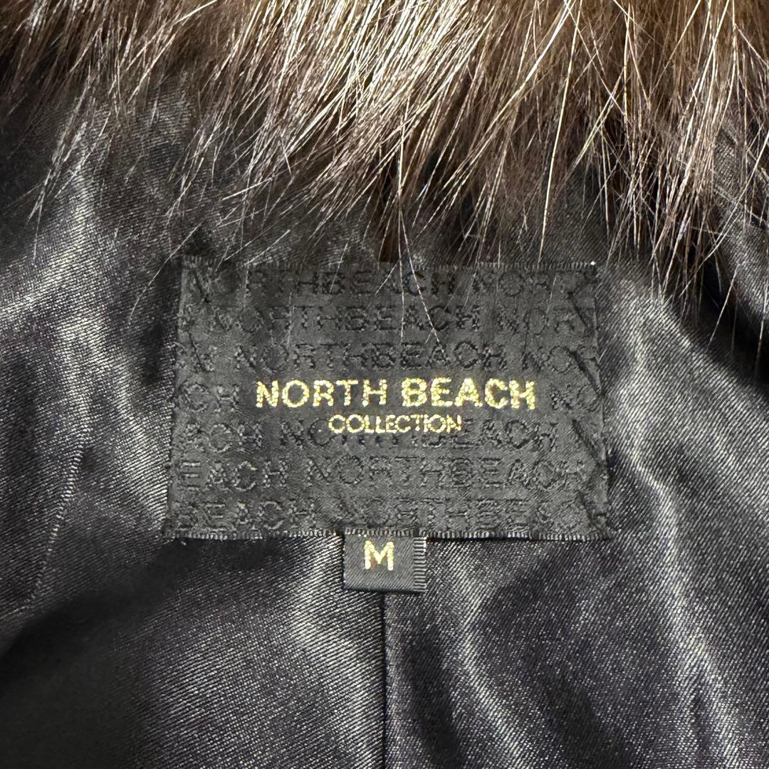 【極美品】ノースビーチ ファージャケット ミンク シルバーフォックス 羽織り M