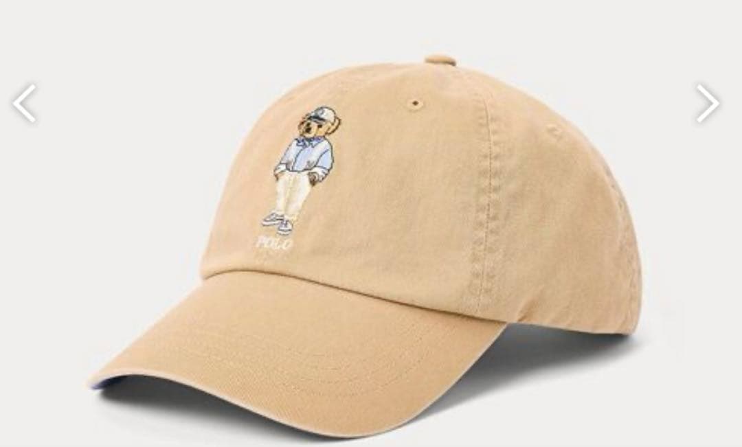 美品　ポロラルフローレン　ポロベアキャップ　ベージュ　ユニセックス