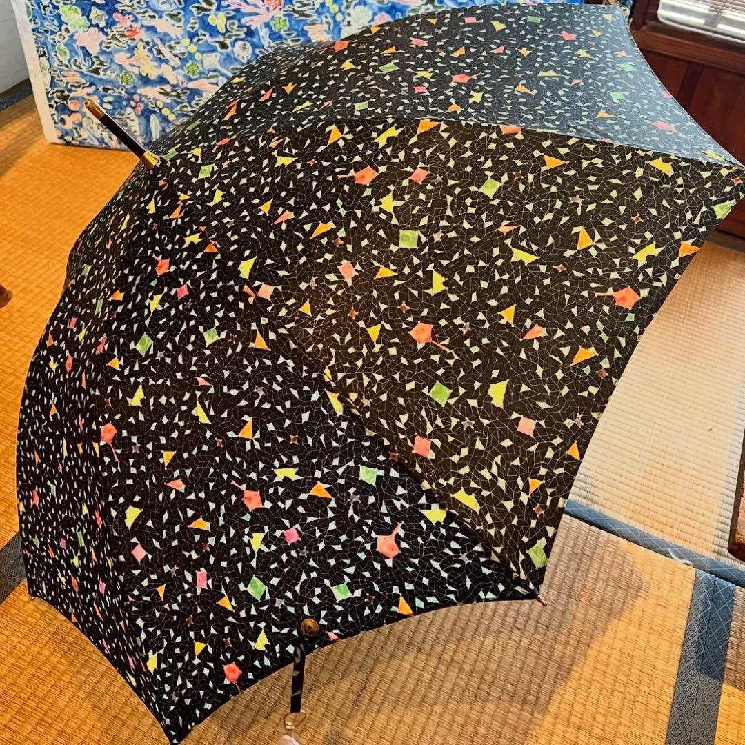 年末タイムセール✴︎イイダ傘店×kiyata 長傘　自宅保管品　きつね　キツネ