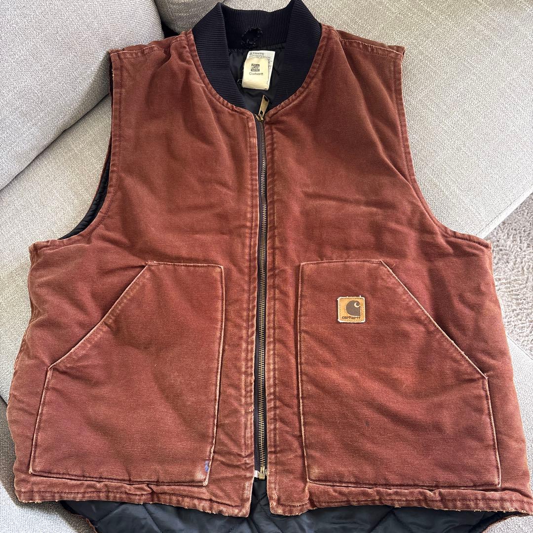 k*ス様 USA製！ Carhartt ブラウン ベスト L