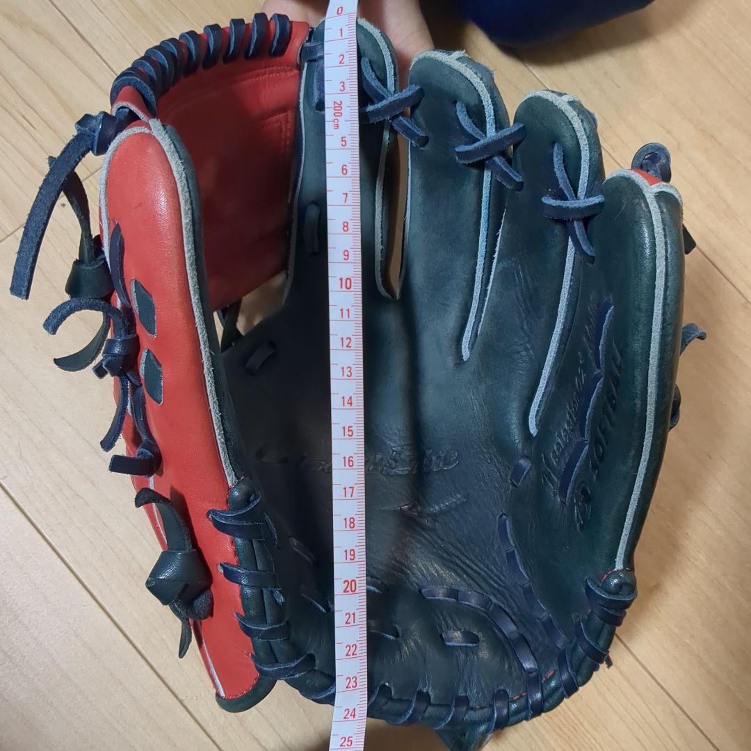 Mizuno ソフトボール用グローブ 赤/緑