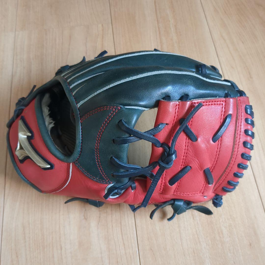 Mizuno ソフトボール用グローブ 赤/緑