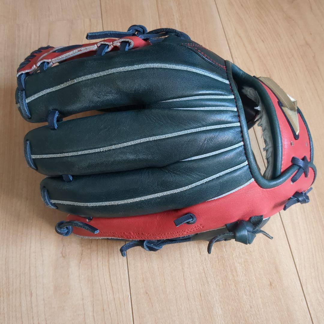 Mizuno ソフトボール用グローブ 赤/緑