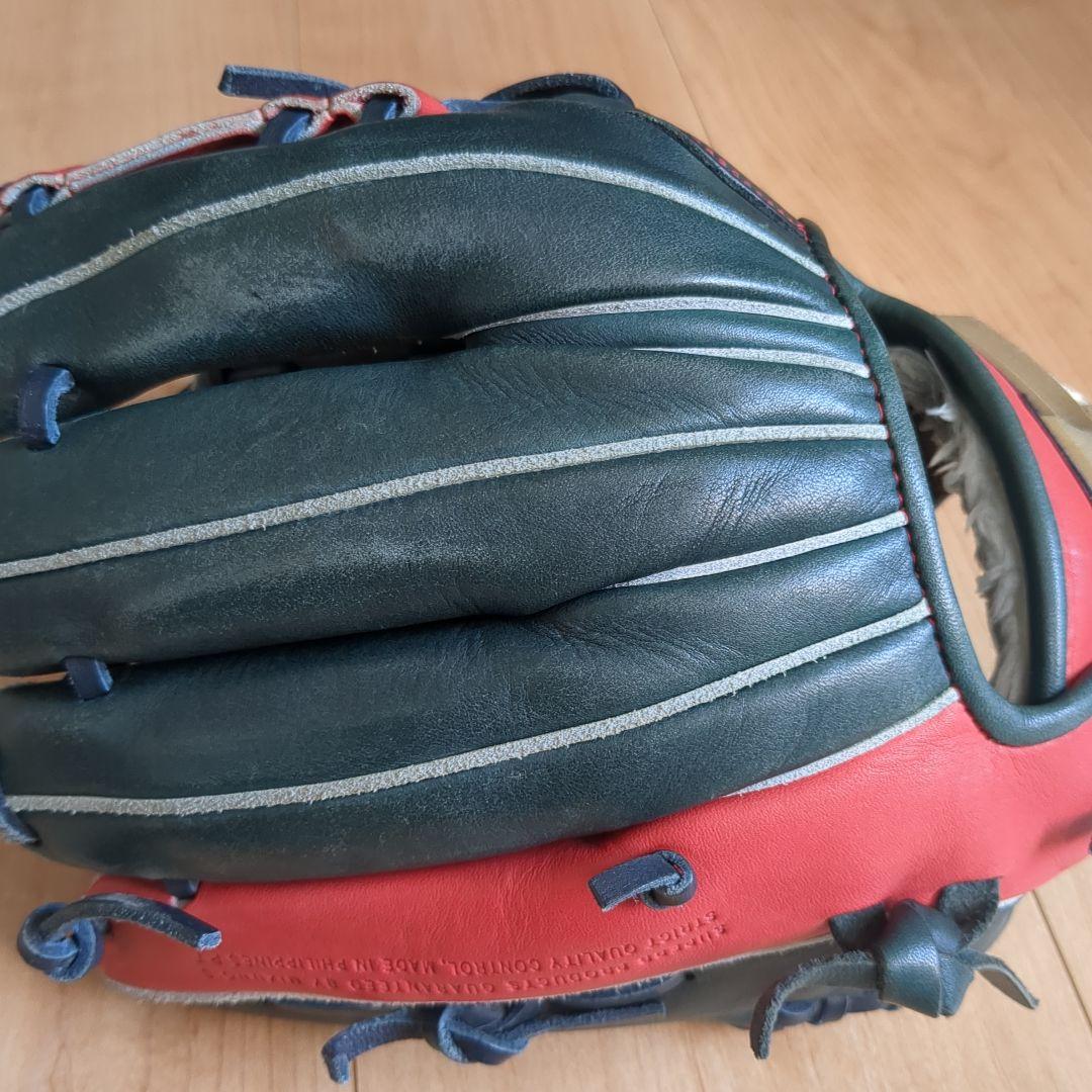 Mizuno ソフトボール用グローブ 赤/緑