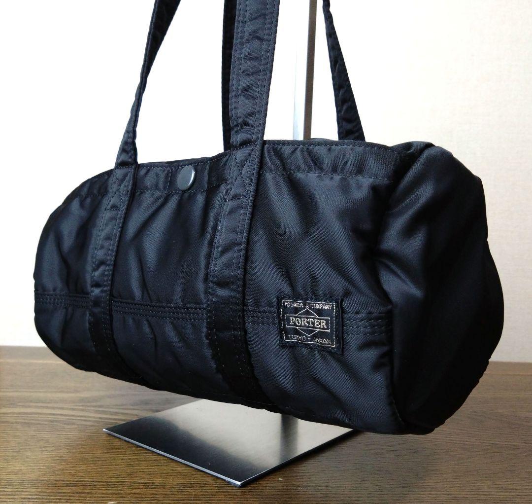 美品未使用級【ポーター】 タンカーミニボストン ドラム ダッフル ブラック