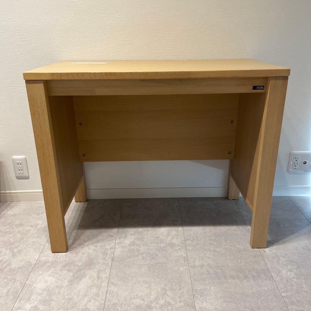 最終価格‼️【マット付き】ITOKI 天然木デスク エルコディ ナチュラルオーク