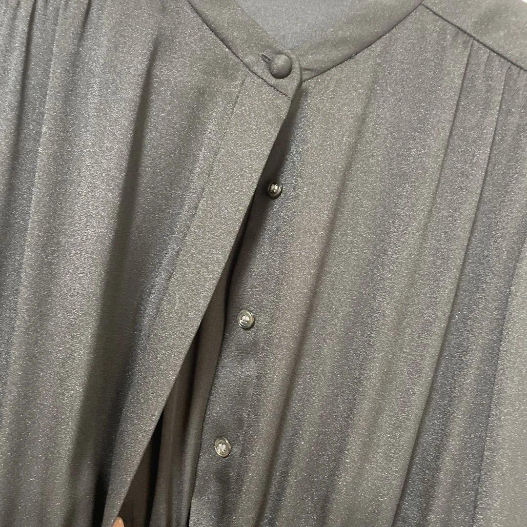 23区 クリスタルアムンゼン切り替えプリーツワンピース　38 ネイビー　卒業式